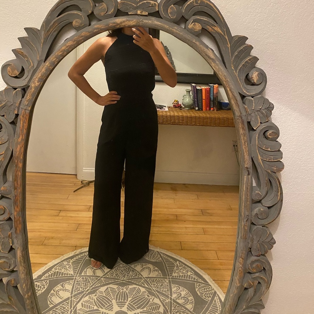 Ann Taylor Loft Black Jumpsuit